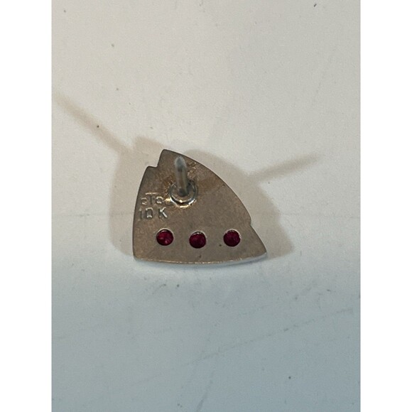 10k White Yelllow Gold Tie Tack 1.9 Gram - Picture 3 of 6